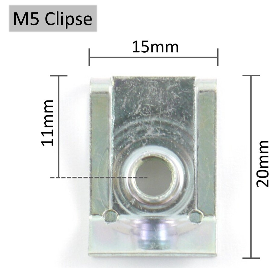 Blechmutter M4 M5 M6 M8 Clipse Klemmen Schnappmutter Federmutter metrisch