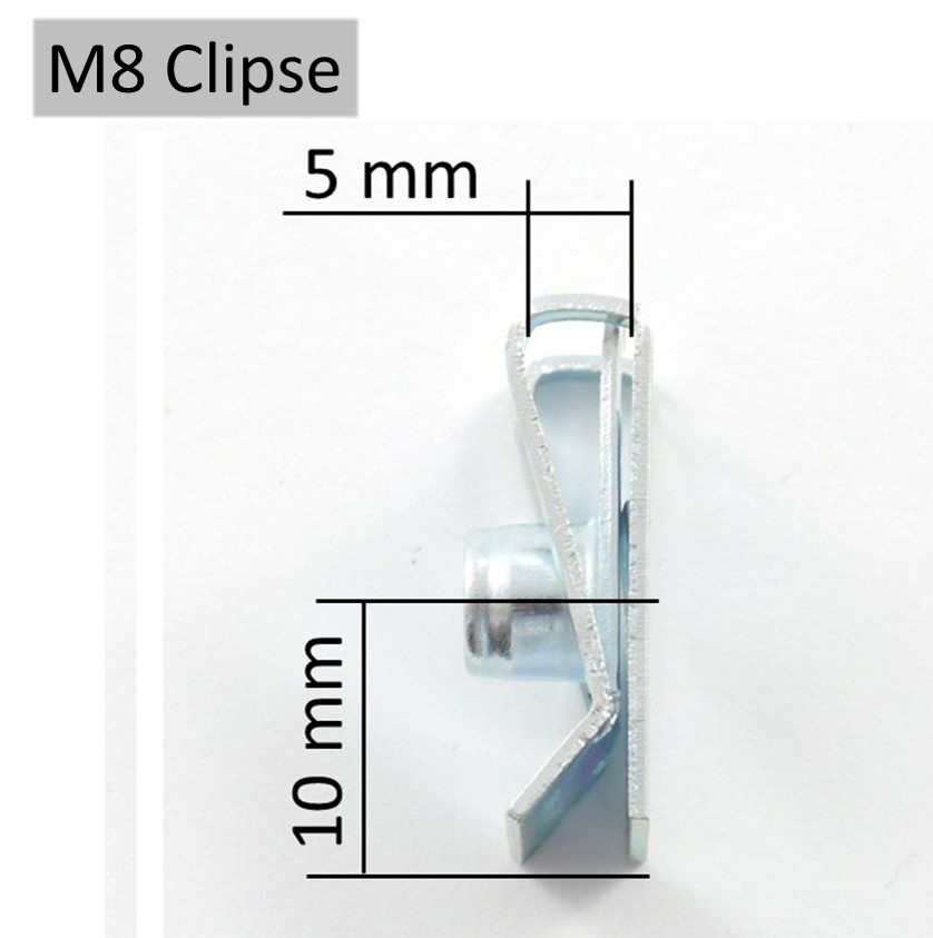 Blechmuttern mit M4, M5, M6 oder M8 Gewinde
