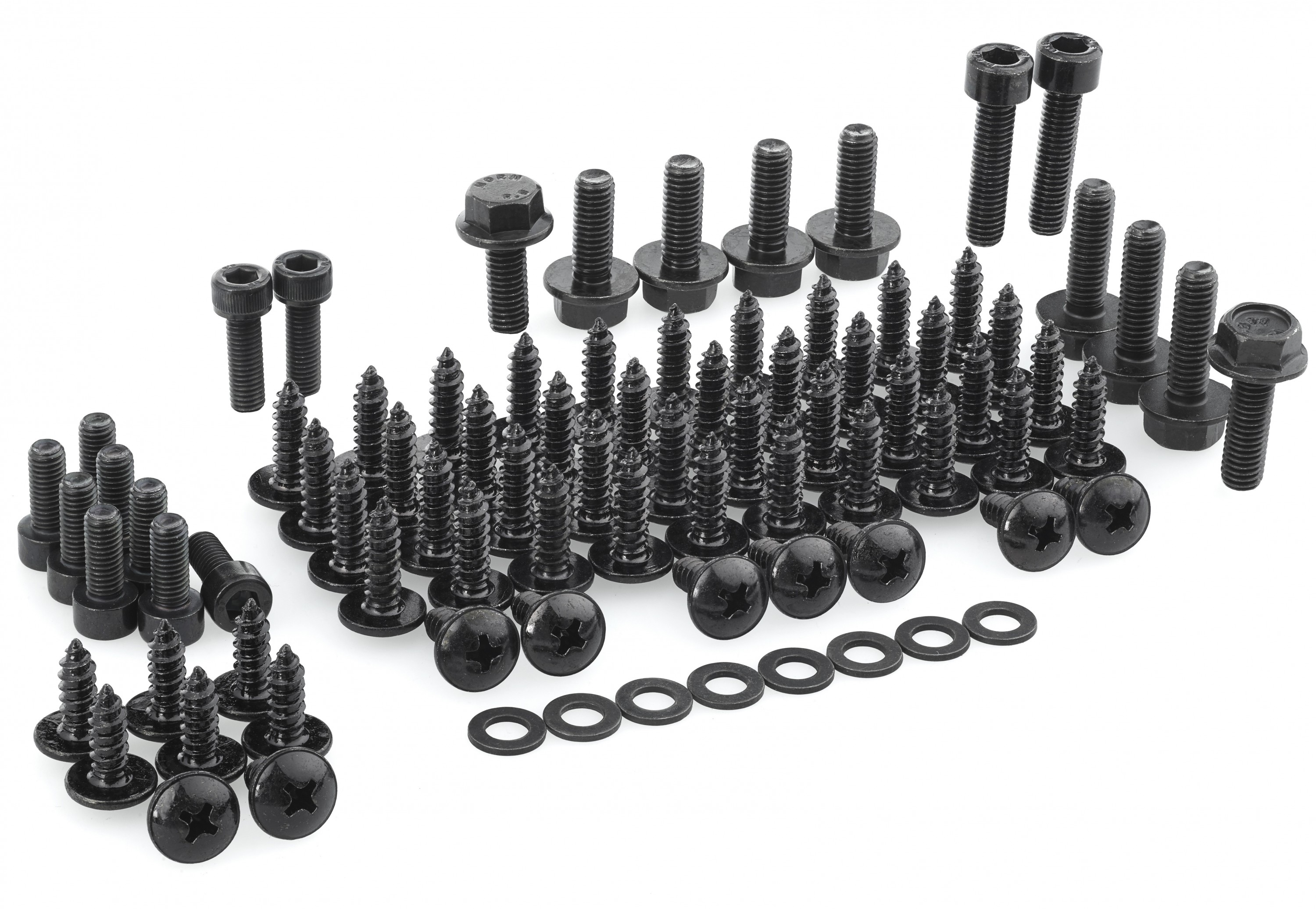 Schraubensatz Yamaha Aerox MBK Nitro Verkleidung schwarz Schrauben Satz