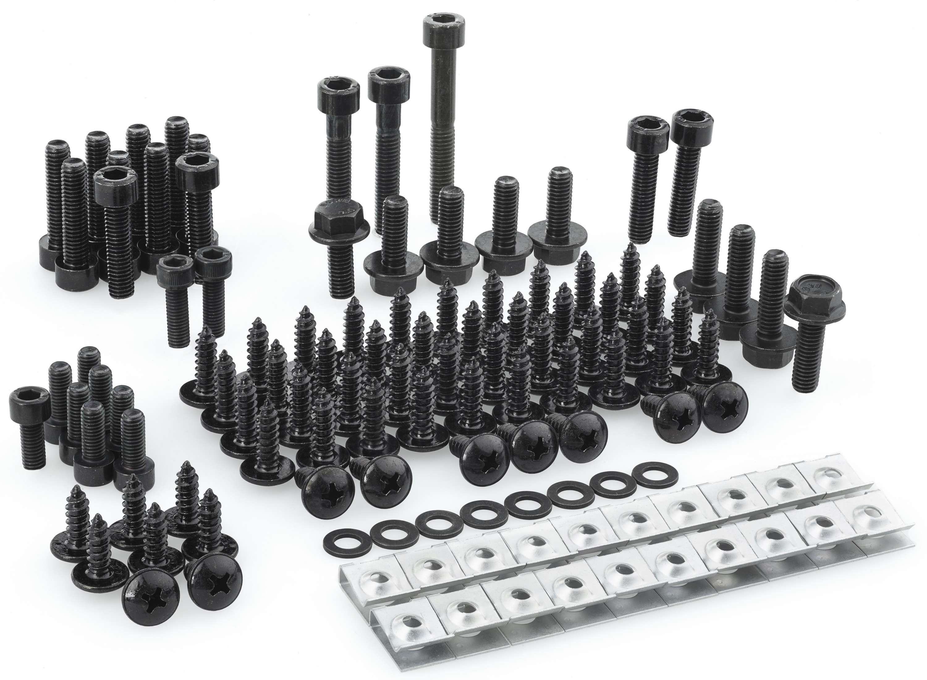 Schraubensatz Yamaha Aerox MBK Nitro Verkleidung schwarz Schrauben Satz