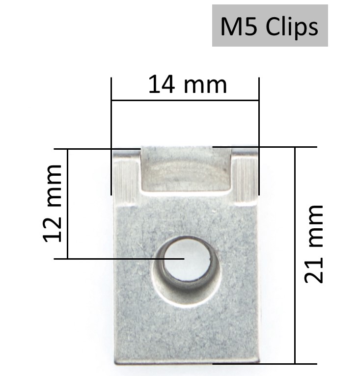 Schrauben M5 Set 5mm Motorrad Verkleidungsschrauben M5 Edelstahl A2 Clipse Klemmen M5x20