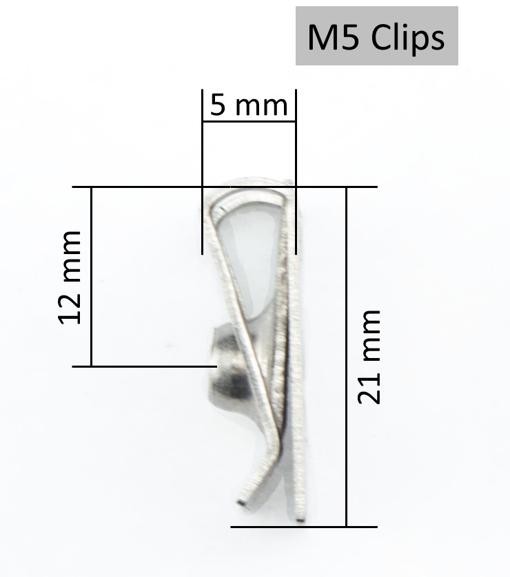 Schrauben M5 Set 5mm Motorrad Verkleidungsschrauben M5 Edelstahl A2 Clipse Klemmen M5x20