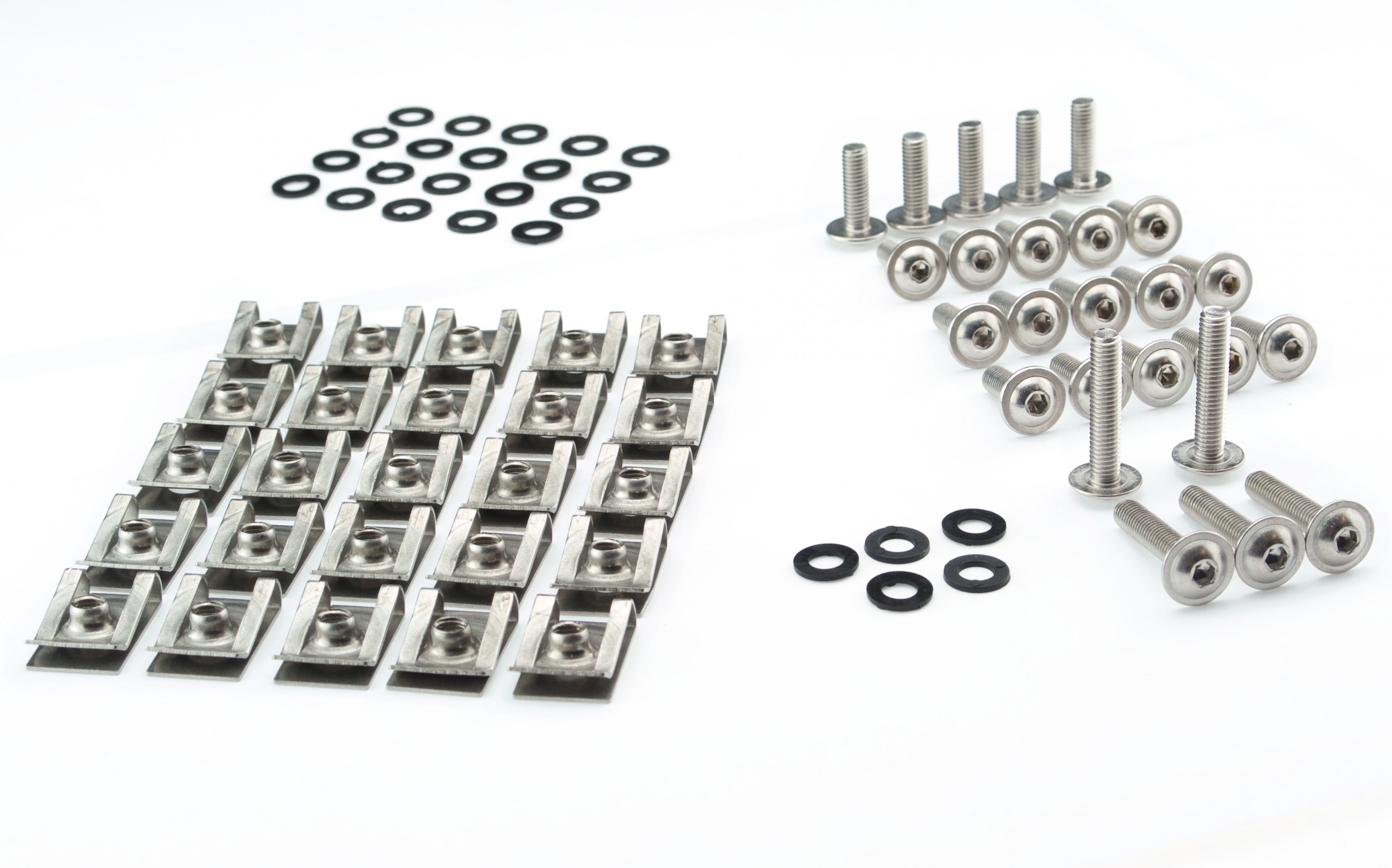 Schrauben Set Motorrad Verkleidungsschrauben M6 Edelstahl A2 Clipse Klemmen 6mm